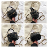 Quilted Chains Flap Handbag Mini Clutch Lipstick Shoulder Purse