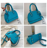 Retro Casual Shell Bag Women Totes Shoulder Bags Female Leather Crocodile Chain
