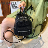 Rhinestone Backpack Women Crystal Shoulder School Bags Storage Tote