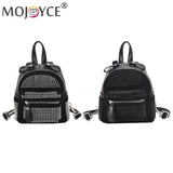 Rhinestone Backpack Women Crystal Shoulder School Bags Storage Tote