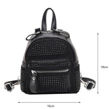 Rhinestone Backpack Women Crystal Shoulder School Bags Storage Tote