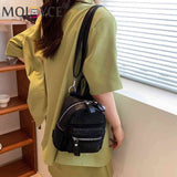 Small Rhinestone Backpack for Women Crystal Travel Casual Shoulder School Bag