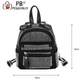 Small Rhinestone Backpack for Women Crystal Travel Casual Shoulder School Bag
