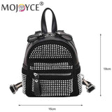 Small Rhinestone Backpack for Women Crystal Travel Casual Shoulder School Bag