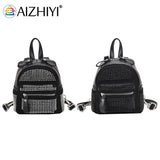 Small Rhinestone Backpack for Women Crystal Traveling Shoulder Bag