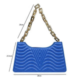 Rhombus Women's PU Leather Shoulder Bag Solid Zipper Handbag