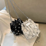 Small Rivet Women Purse With Chain, High Purses and Handbags