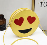 Smiley Face Girl Messenger Bag Cartoon Shoulder Bag