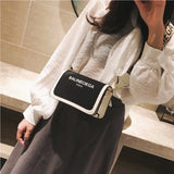 Women's PU Leather Shoulder Bag Wide Strap Messenger Bag H