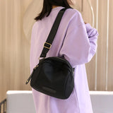 Women's Nylon Shoulder Bag with Wide Strap Crossbody Purse