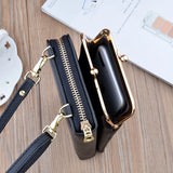 Soft Leather Cell Phone Bag Ladies Crossbody Bag Purse Mini Sac