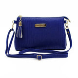 Sweet Tassel Crossbody Bag Solid Flap Bags