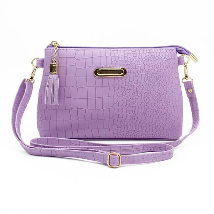 Small Shoulder Bag Tassel Crossbody Flap Bag Solid Messenger Bag