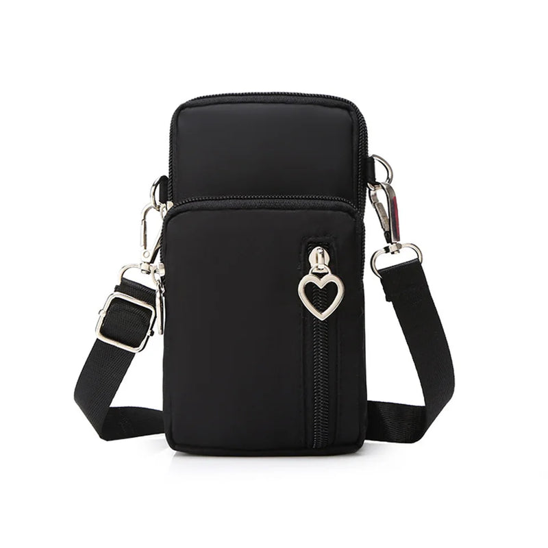 Small Nylon Shoulder Bag Mini Phone Messenger Purse