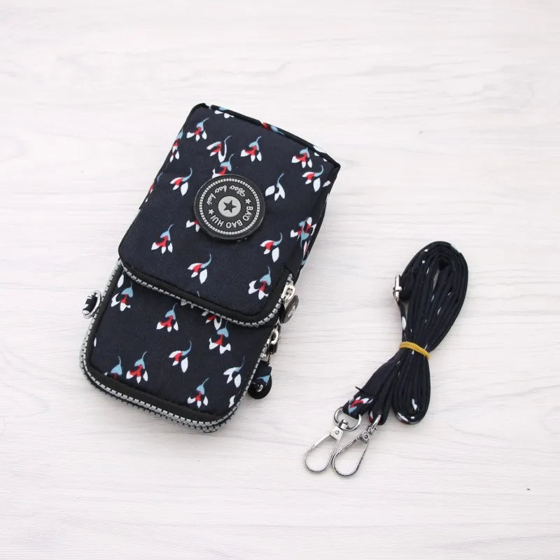 Small Shoulder Bags Nylon Women Mobile Phone Bags Mini Female