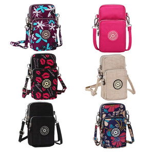 Small Shoulder Bags Nylon Women Mobile Phone Bags Mini Female Messenger Purse La