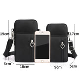Small Shoulder Bags Nylon Women Mobile Phone Bags Mini Female Messenger Purse