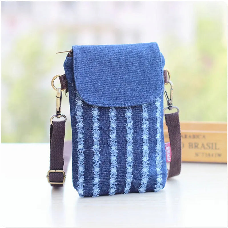 Nylon Shoulder Bag Mini Messenger Purse Lady Wallet Crossbody Mobile Bag