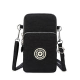 Small Nylon Shoulder Bag for Women Mini Mobile Phone Messenger Purse