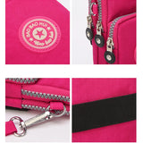 Small Nylon Shoulder Bag for Women Mini Mobile Phone Messenger Purse
