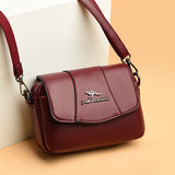 Small Leather Shoulder Bag Women's Purse Handbag Lady Sac A Main Femme