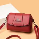 Small Leather Shoulder Bag Women's Purse Handbag Lady Sac A Main Femme