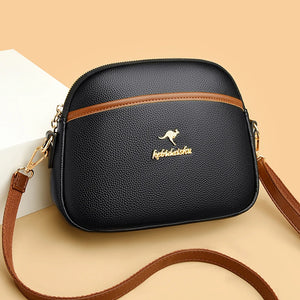 Split Leather Shell Purses Crossbody Bags for Women