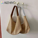 Summer Shoulder Bag Women Crossbody Purse Woven Messenger Handbags