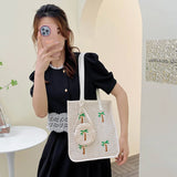 Summer Crossbody Lady Travel Handbags Woven Crossbody Messenger Handbags
