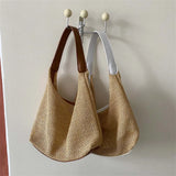 Summer Straw Woven Crossbody Shoulder Bag Lady Travel Purse
