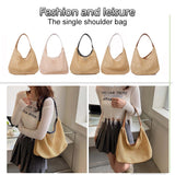 Summer Straw Woven Crossbody Shoulder Bag Lady Travel Purse