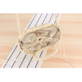 Boho Straw Bag Rattan Crossbody Handbag