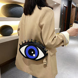 Women Shoulder Bag Mini Ladies Crossbody Eye PU Leather Chain Messenger Purse