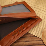 Slim Famous Handy Portfolio Leather Men Wallet Purse Male Clutch Bag