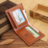 Slim Famous Handy Portfolio Leather Men Wallet Purse Male Clutch Bag