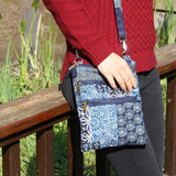 Boho Crossbody Bag for Women Cotton Messenger Sling Bag