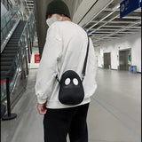 Small Soft PU Messanger Bag Funny Halloween Wallets Devil Crossbody Satchel Bag