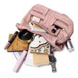 Small Soft Shoulder Bag Casual Women Bag Leather Crossbody Adjustable