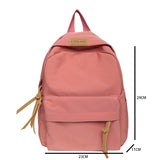Solid Nylon Backpack for Primary School Student