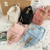 Solid Nylon Backpack for Primary School Student