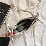 Solid PU Leather Shoulder Bags for Women Lady Crossbody Bags