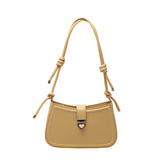 Solid PU Leather Shoulder Bags for Women Lady Crossbody Bags