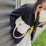 Solid PU Leather Shoulder Bags for Women Lady Crossbody Bags