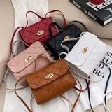 Small Stripes Messenger Bag For Women Shoulder Bag Crossbody Bags