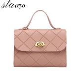 Small Stripes Messenger Bag Women Shoulder Crossbody Handbag