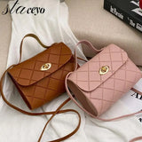 Small Stripes Messenger Bag Women Shoulder Crossbody Handbag