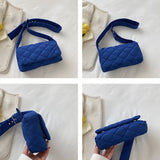 Solid Nylon Shoulder Crossbody Bag for Women