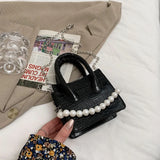 Crocodile Pattern Chain Shoulder Messenger Bag for Women