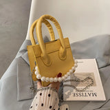 Crocodile Pattern Chain Shoulder Messenger Bag for Women