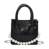 Crocodile Pattern Chain Shoulder Messenger Bag for Women